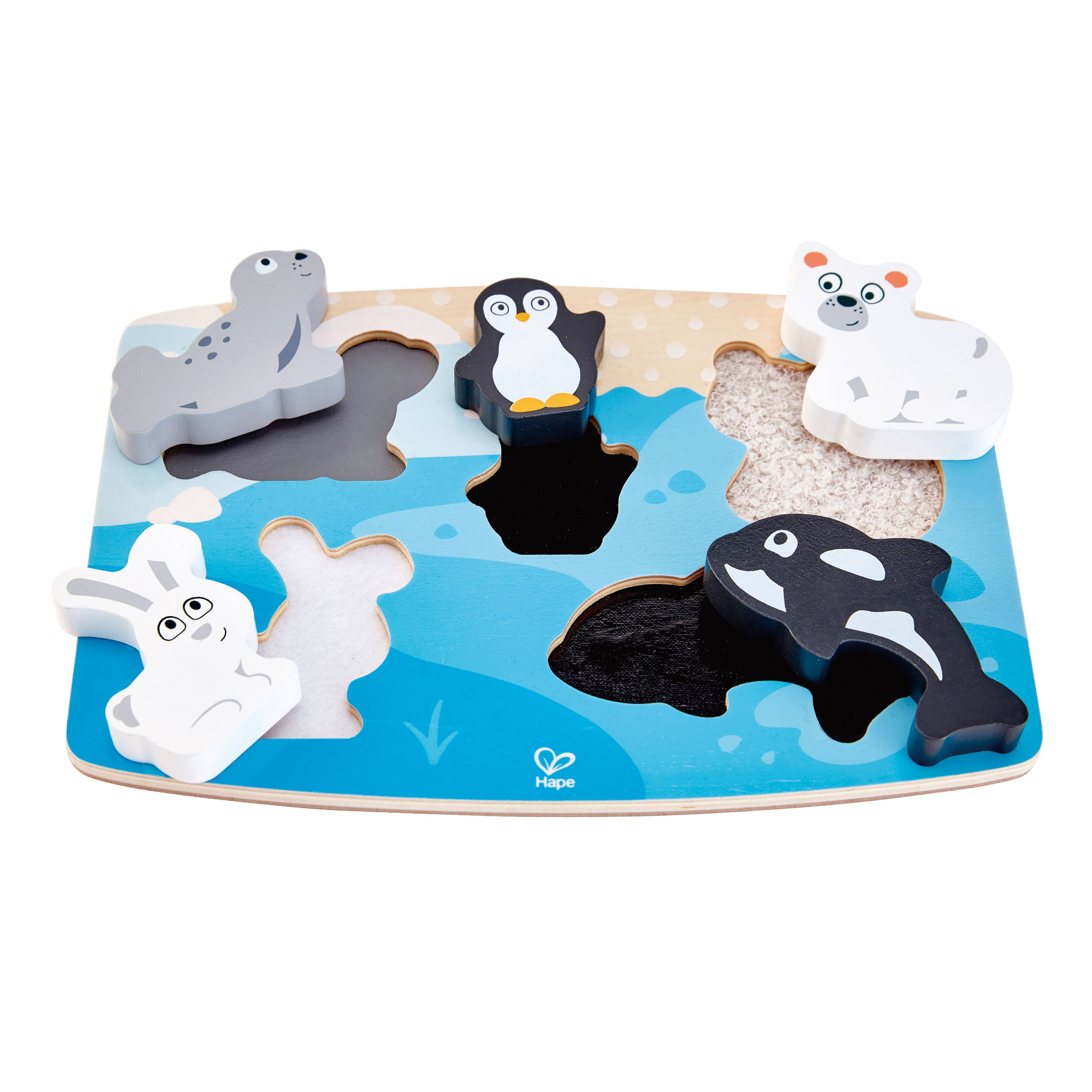 Hape Toys - Polar Animal Tactile Puzzle