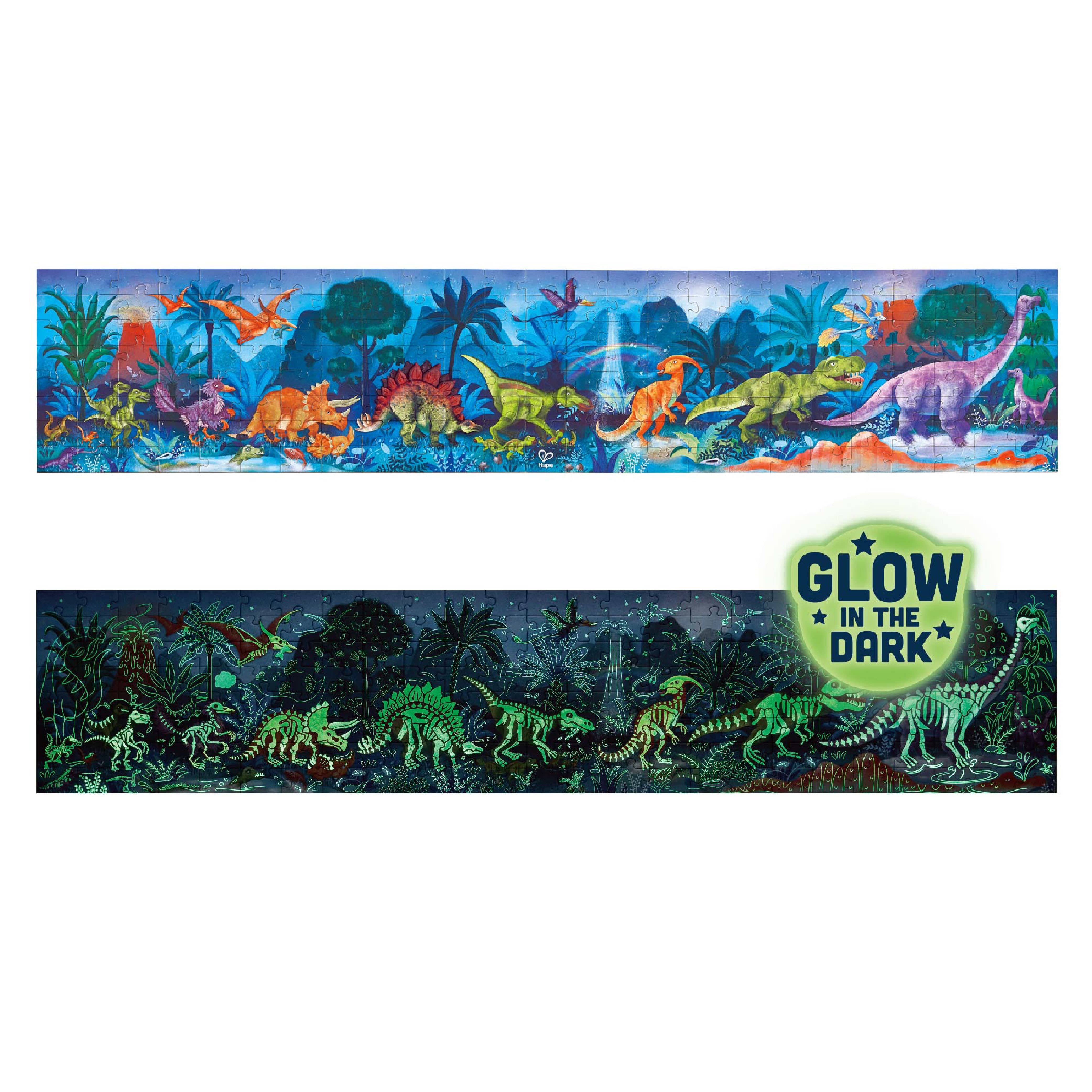 Hape Toys - Dinosaurs Puzzle - Glow in the Dark!