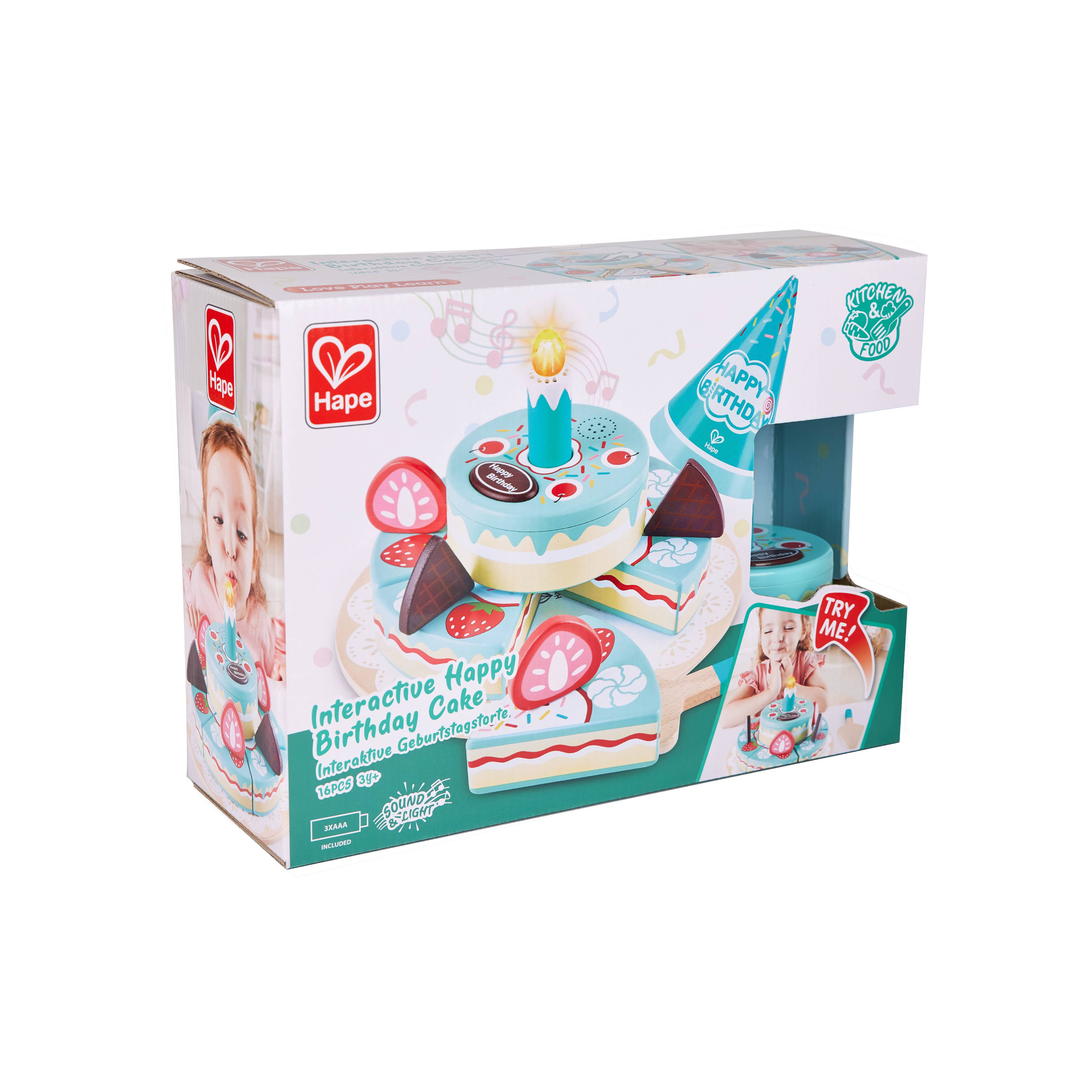 Hape Toys - Interactive Happy Birthday Cake