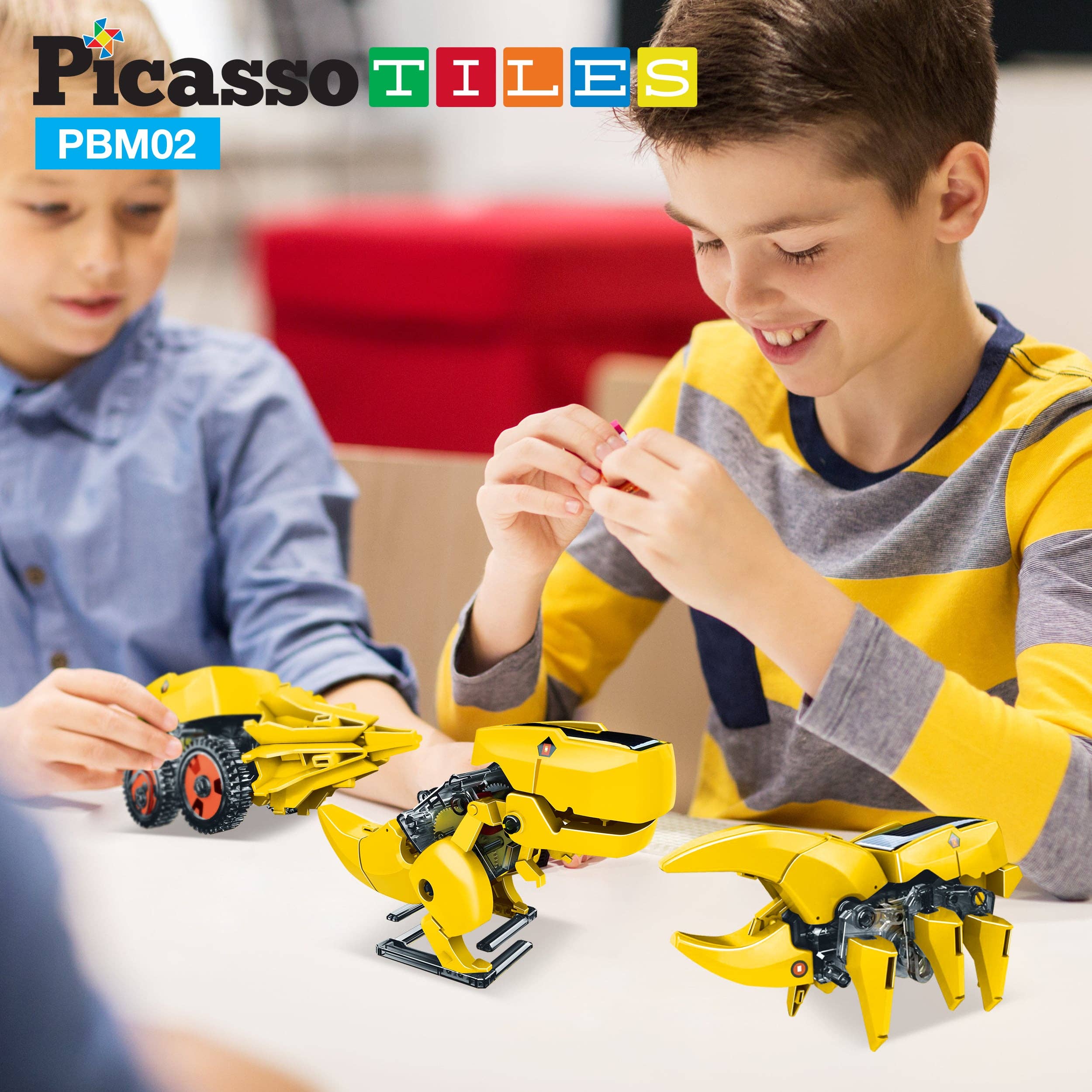 PicassoTiles - Solar Powered Dinosaur Robot