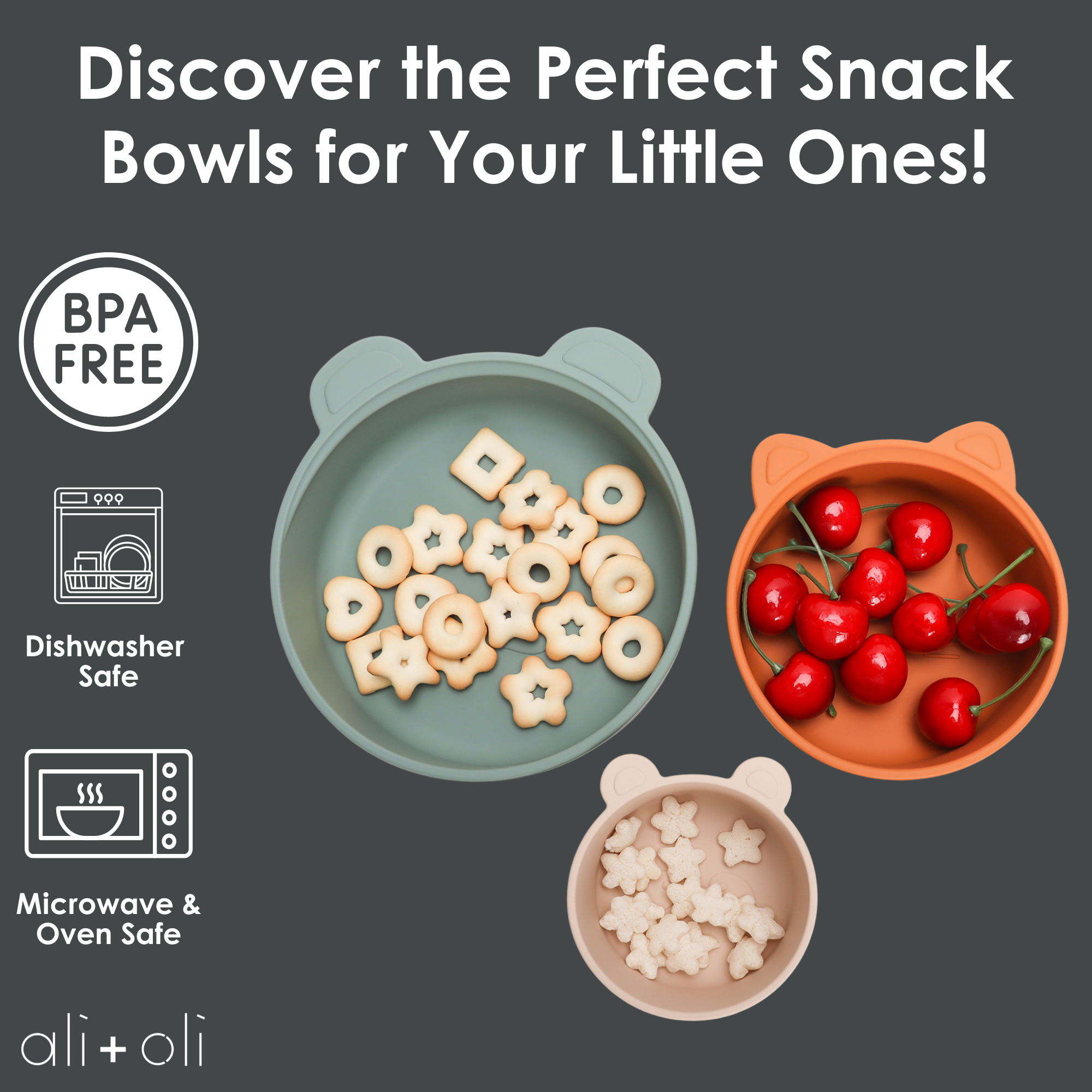 Ali+Oli - Stackable Snack Bowl Set
