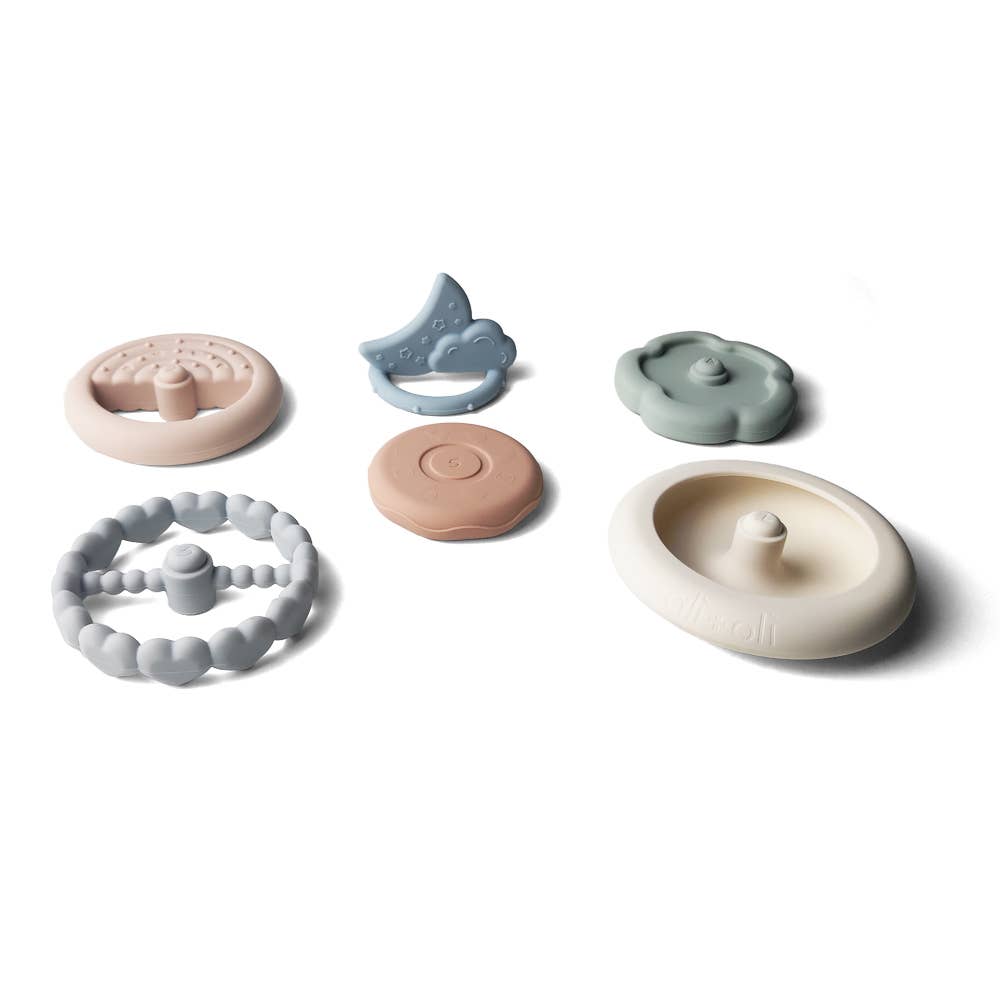 Ali+Oli - Soft Silicone Stacking Ring Tower and Teether