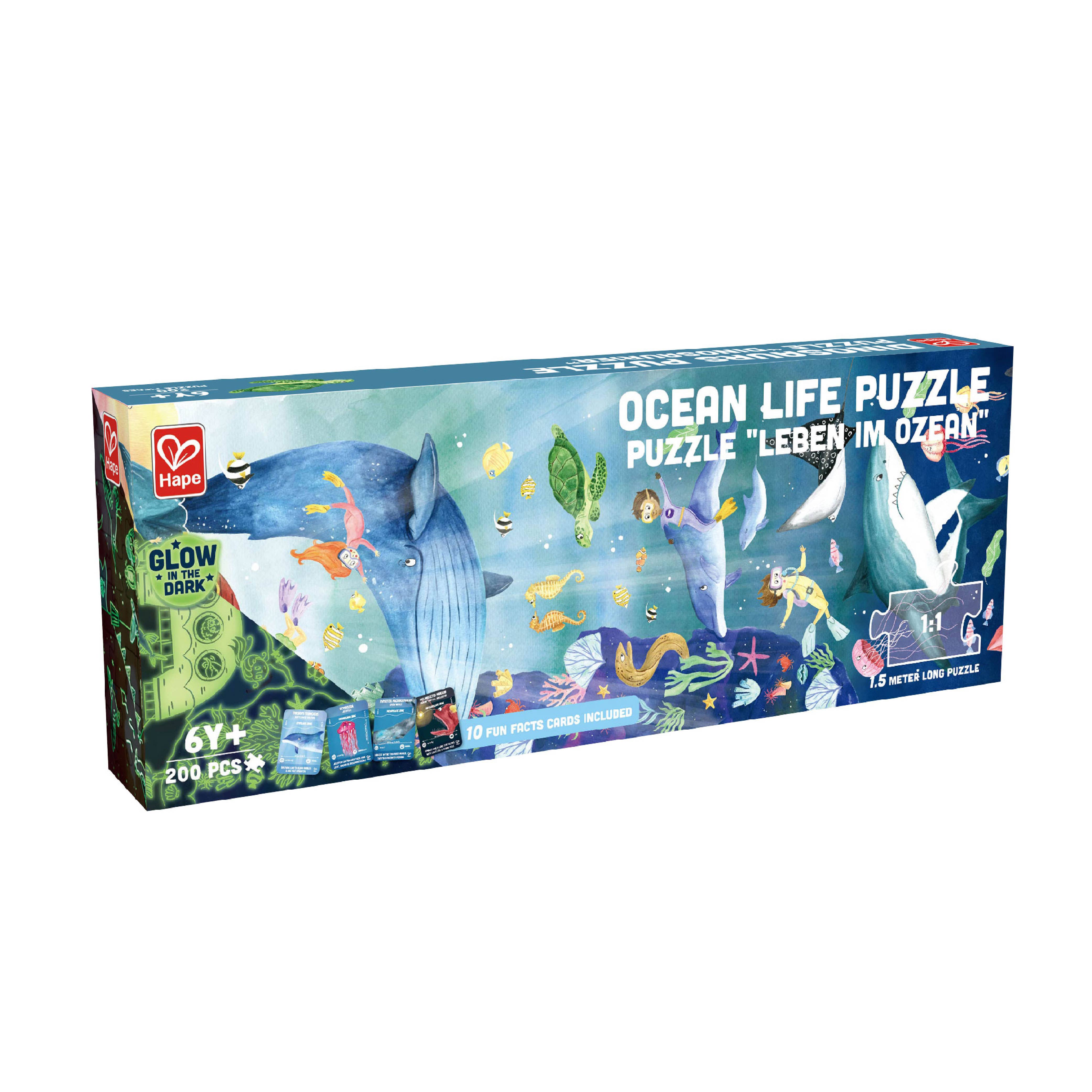 Hape Toys - Ocean Life Puzzle - Glow in the Dark!