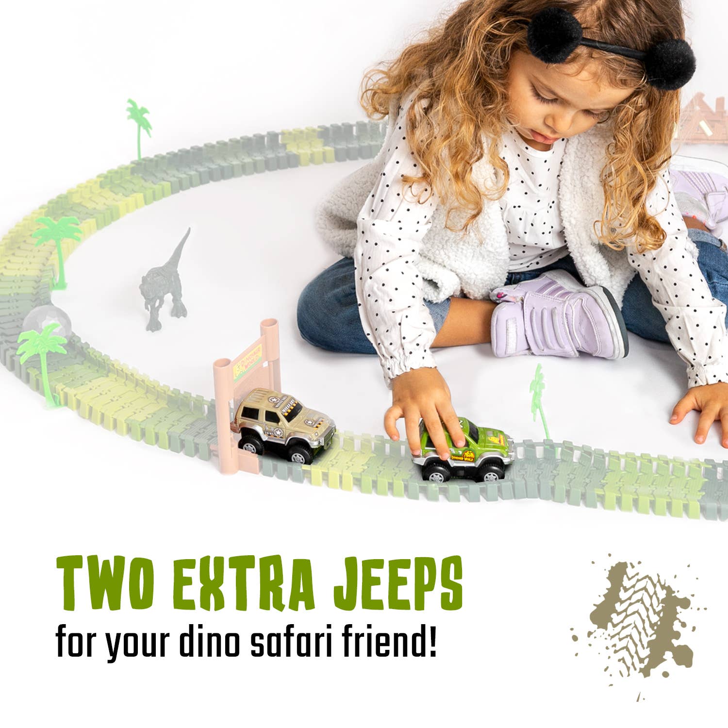 JitteryGit - 6 Piece Battery Power Toy Race Car Truck Jeep Collection Set