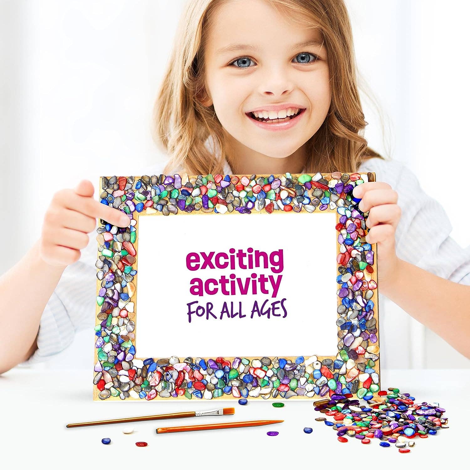 Dan&Darci - DIY Mosaic Picture Frame Kit for Kids