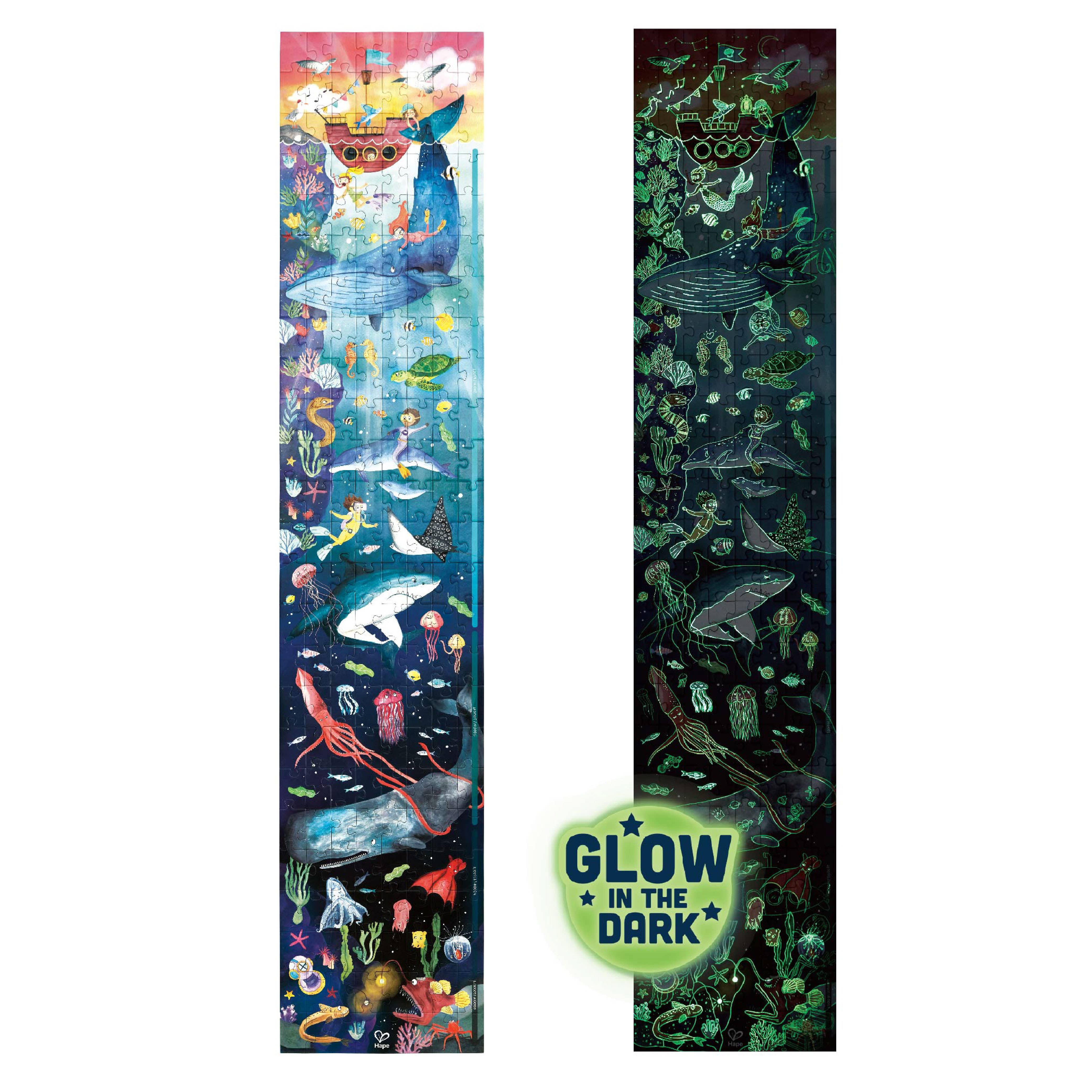 Hape Toys - Ocean Life Puzzle - Glow in the Dark!