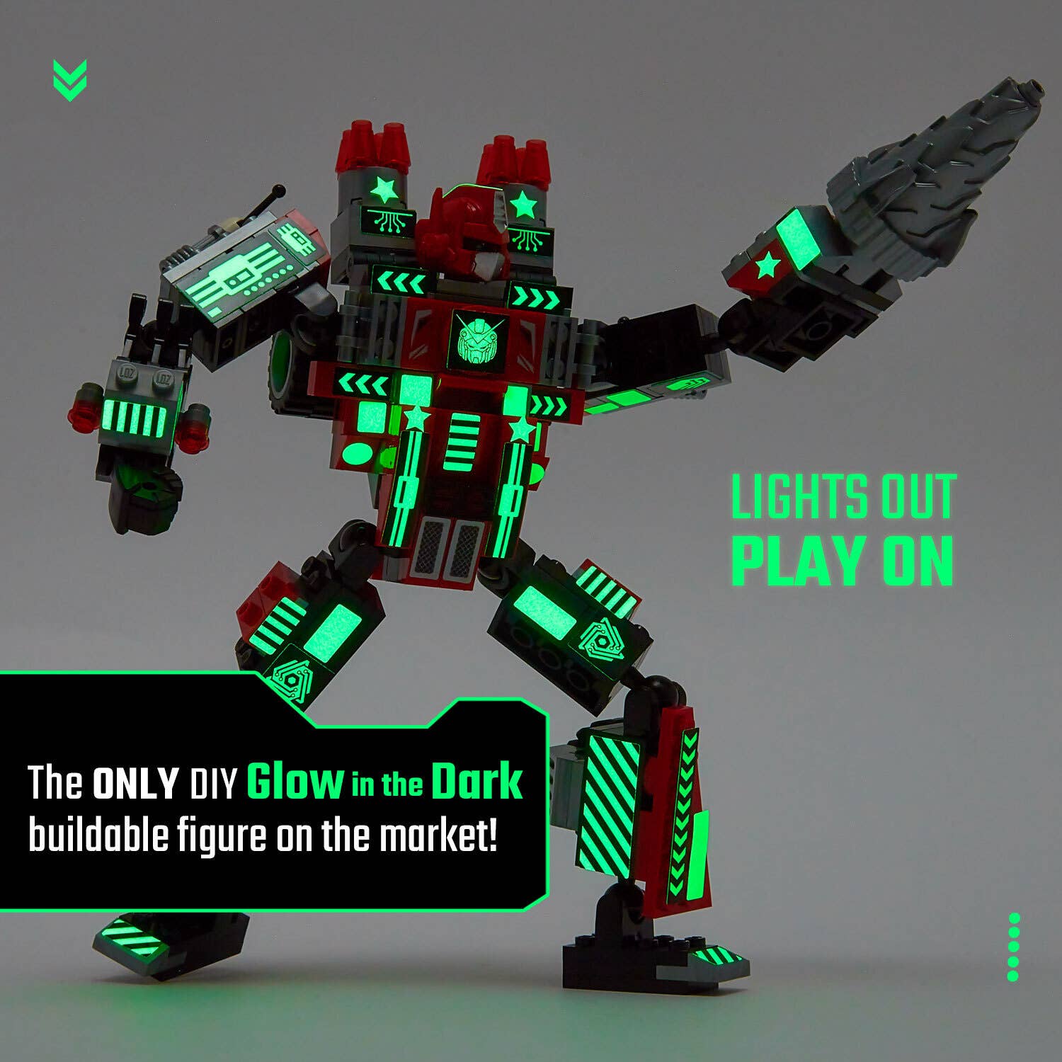 JitteryGit - Robot-Car-Animal 3 in 1 Toy Kit (235 Pc) Robotryx Grindburst