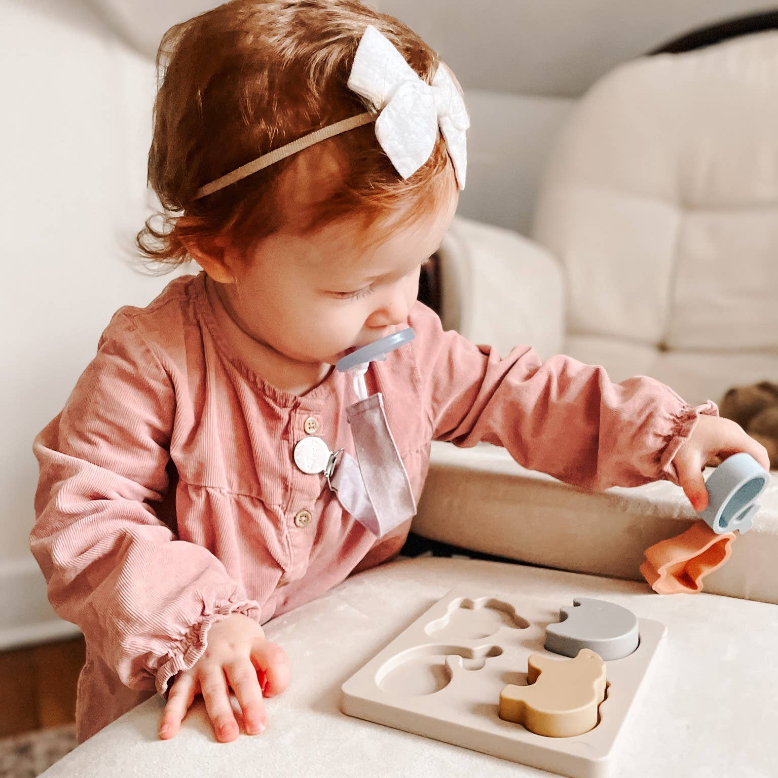 Ali+Oli - Baby Soft Silicone Mini-Animal Puzzle