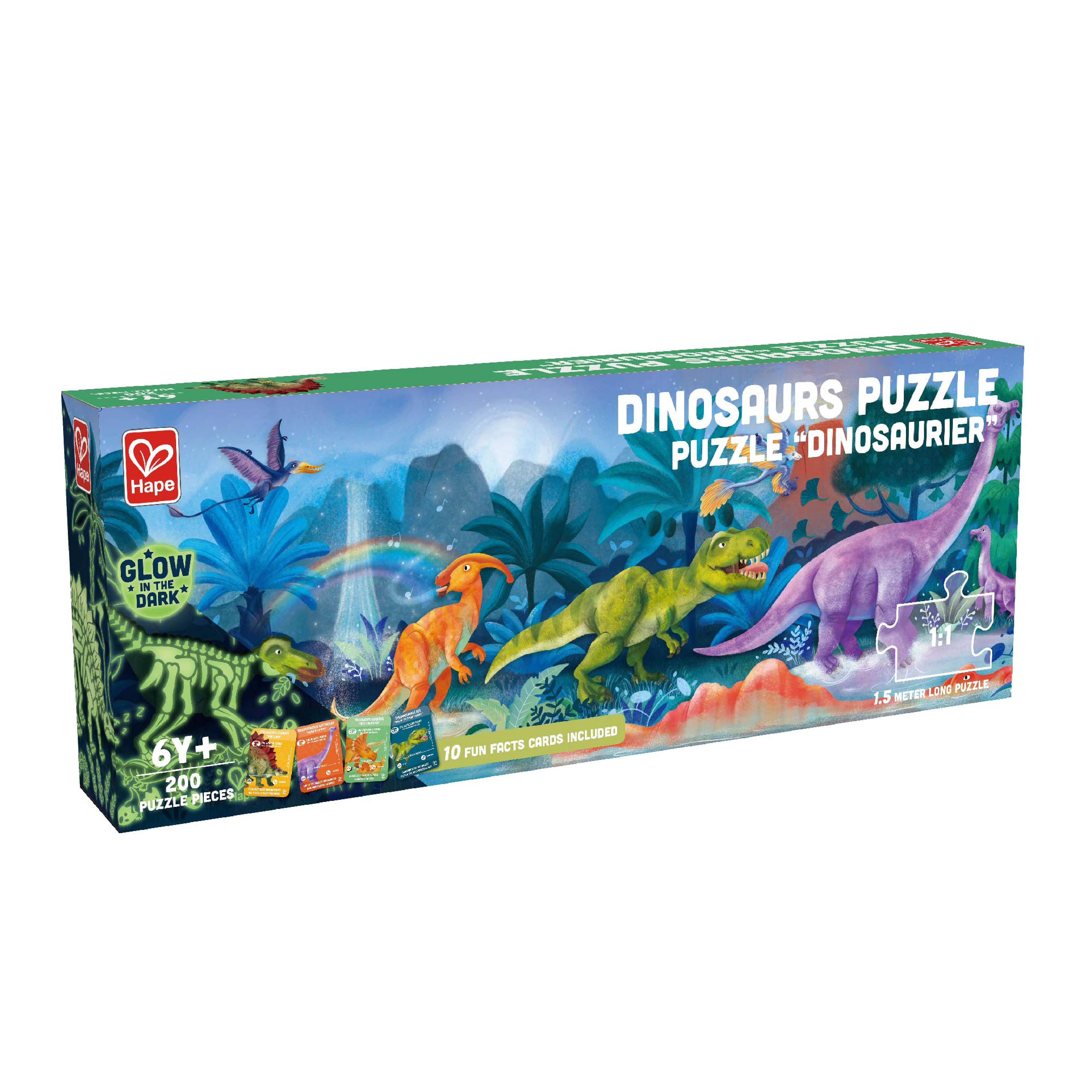 Hape Toys - Dinosaurs Puzzle - Glow in the Dark!
