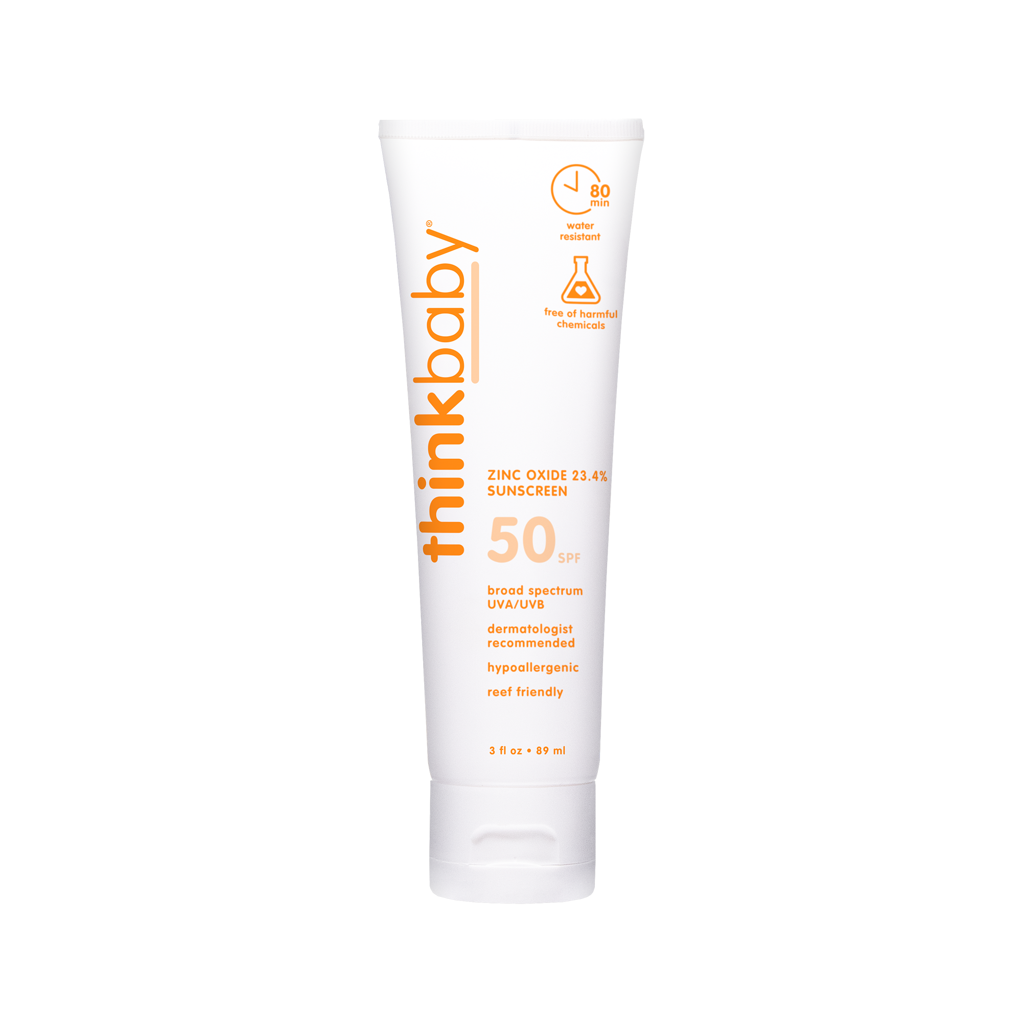 Think - Think Baby SPF 50 Sunscreen (3oz), EWG Rated