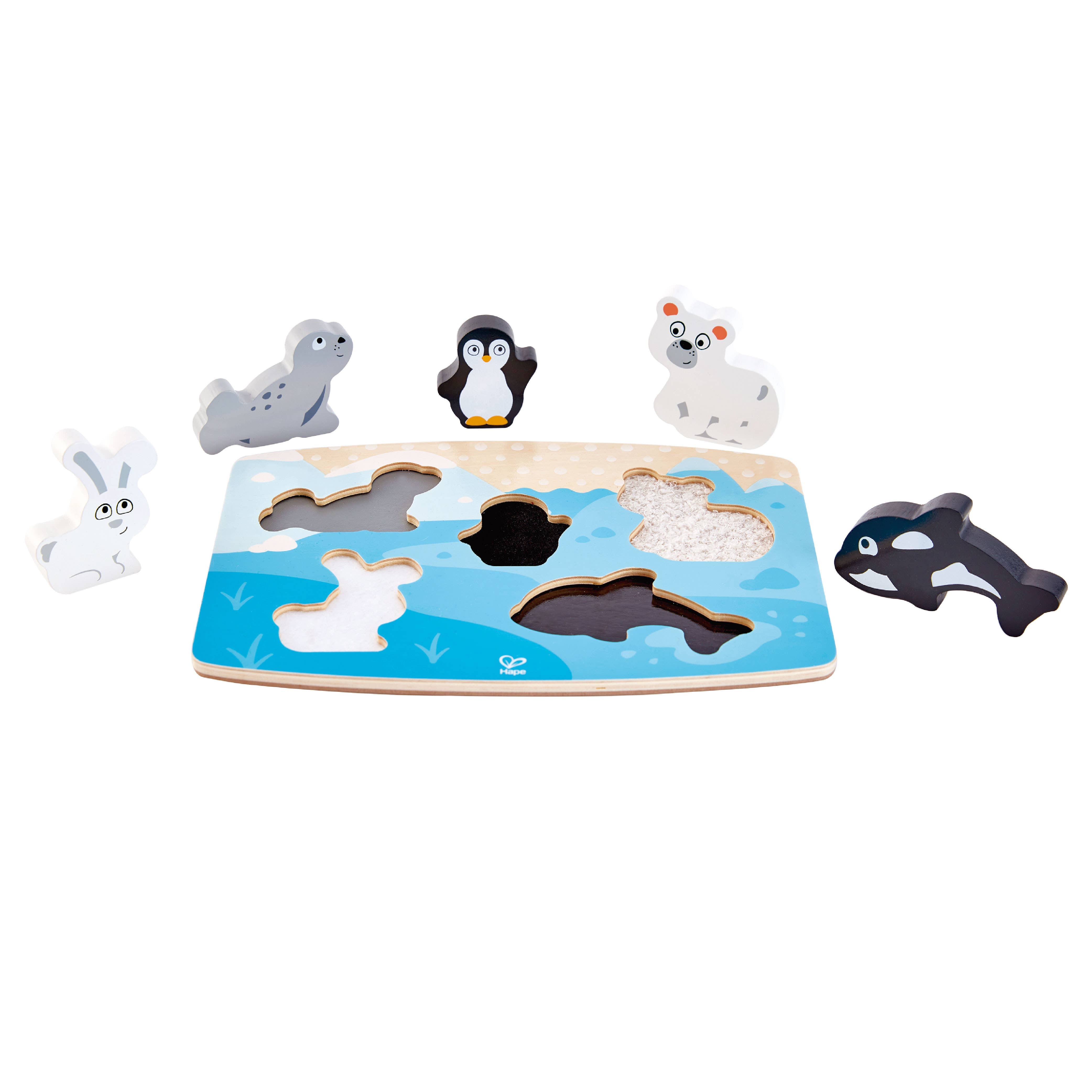 Hape Toys - Polar Animal Tactile Puzzle