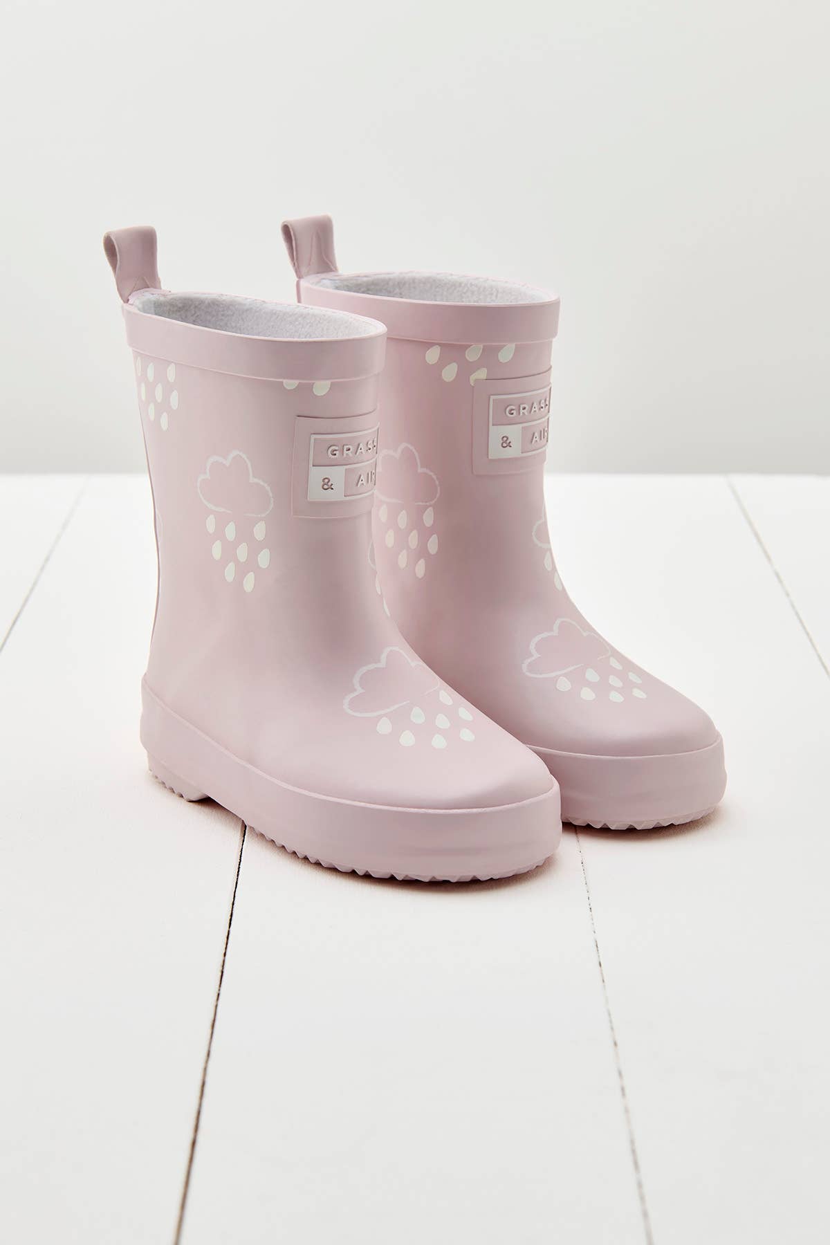 Grass & Air - Little Kids Baby Pink Colour-Revealing Rainboots