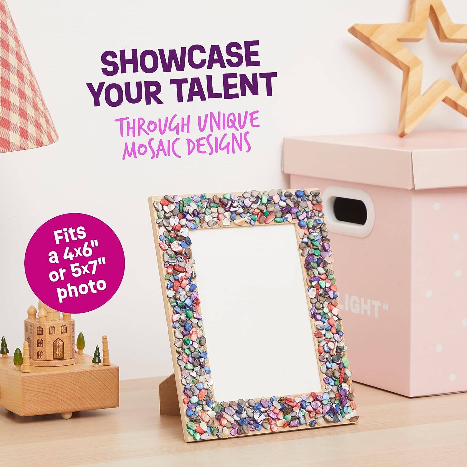 Dan&Darci - DIY Mosaic Picture Frame Kit for Kids