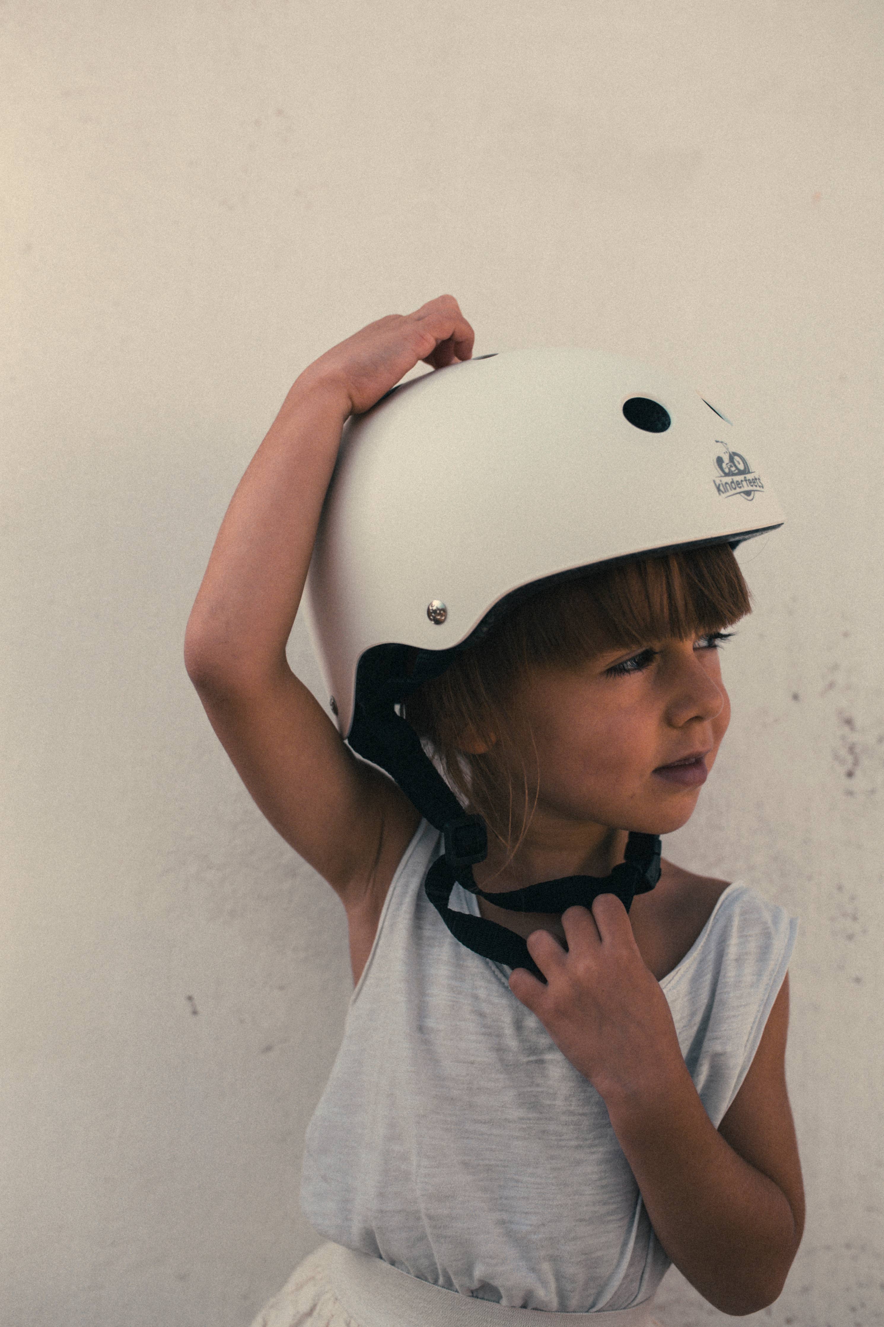 kinderfeets - Toddler Bike Helmet Matte White