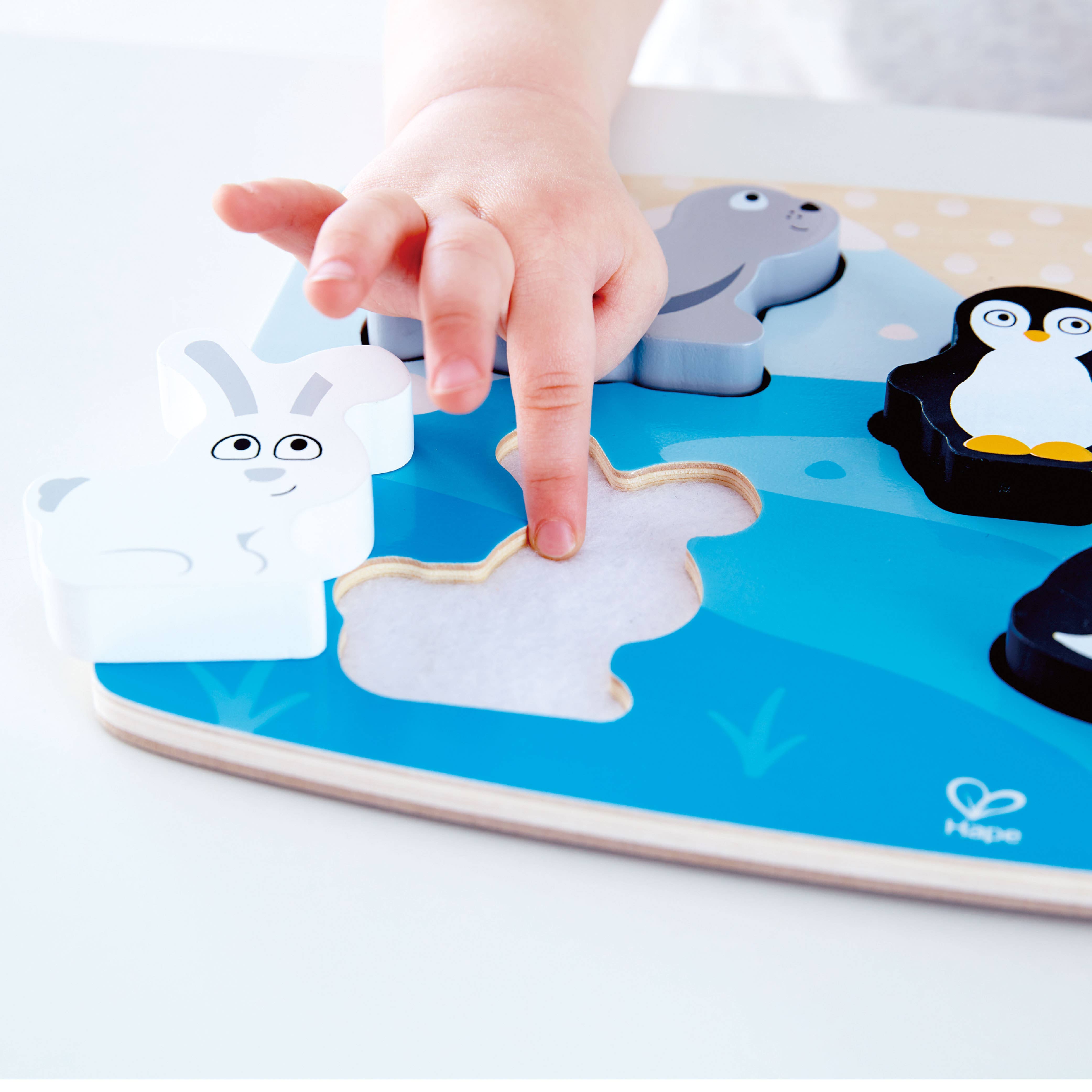 Hape Toys - Polar Animal Tactile Puzzle