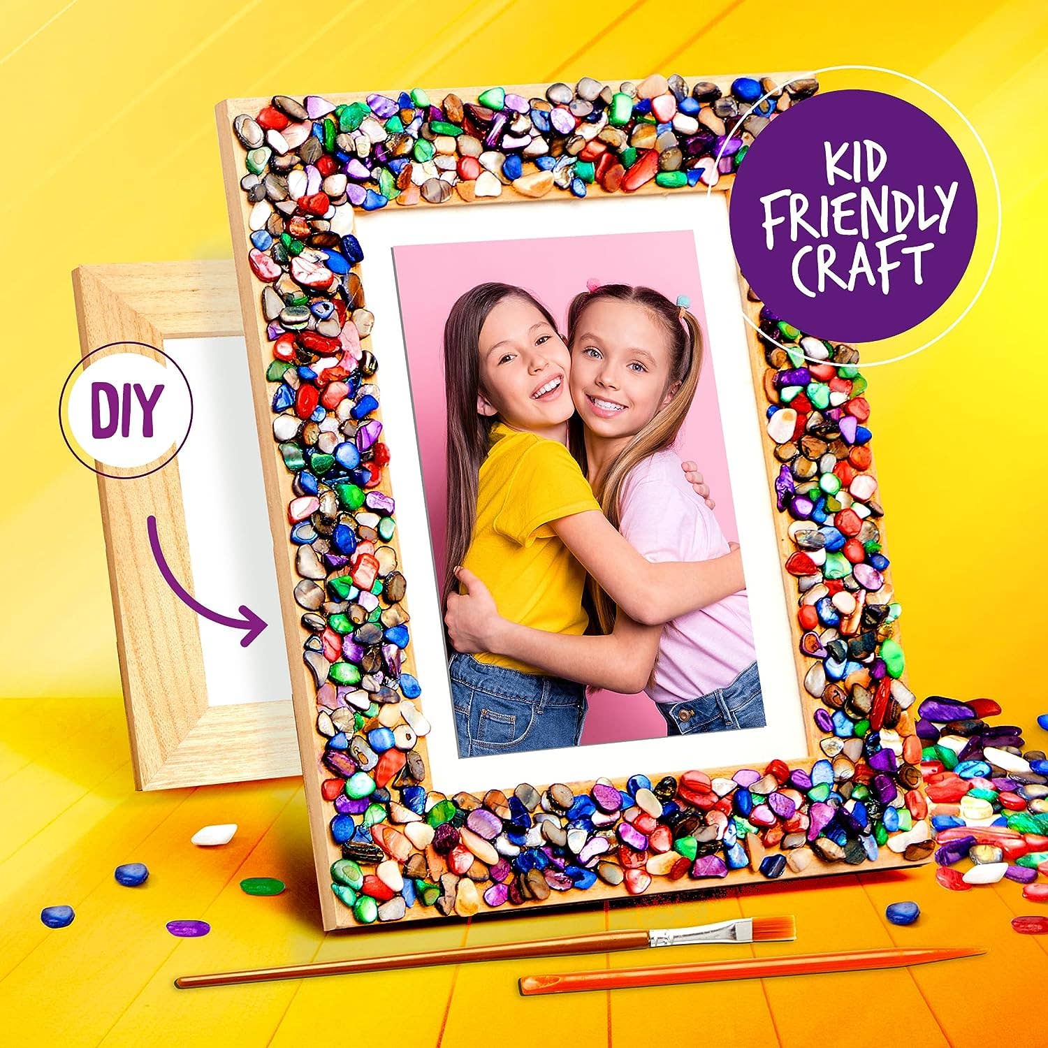 Dan&Darci - DIY Mosaic Picture Frame Kit for Kids