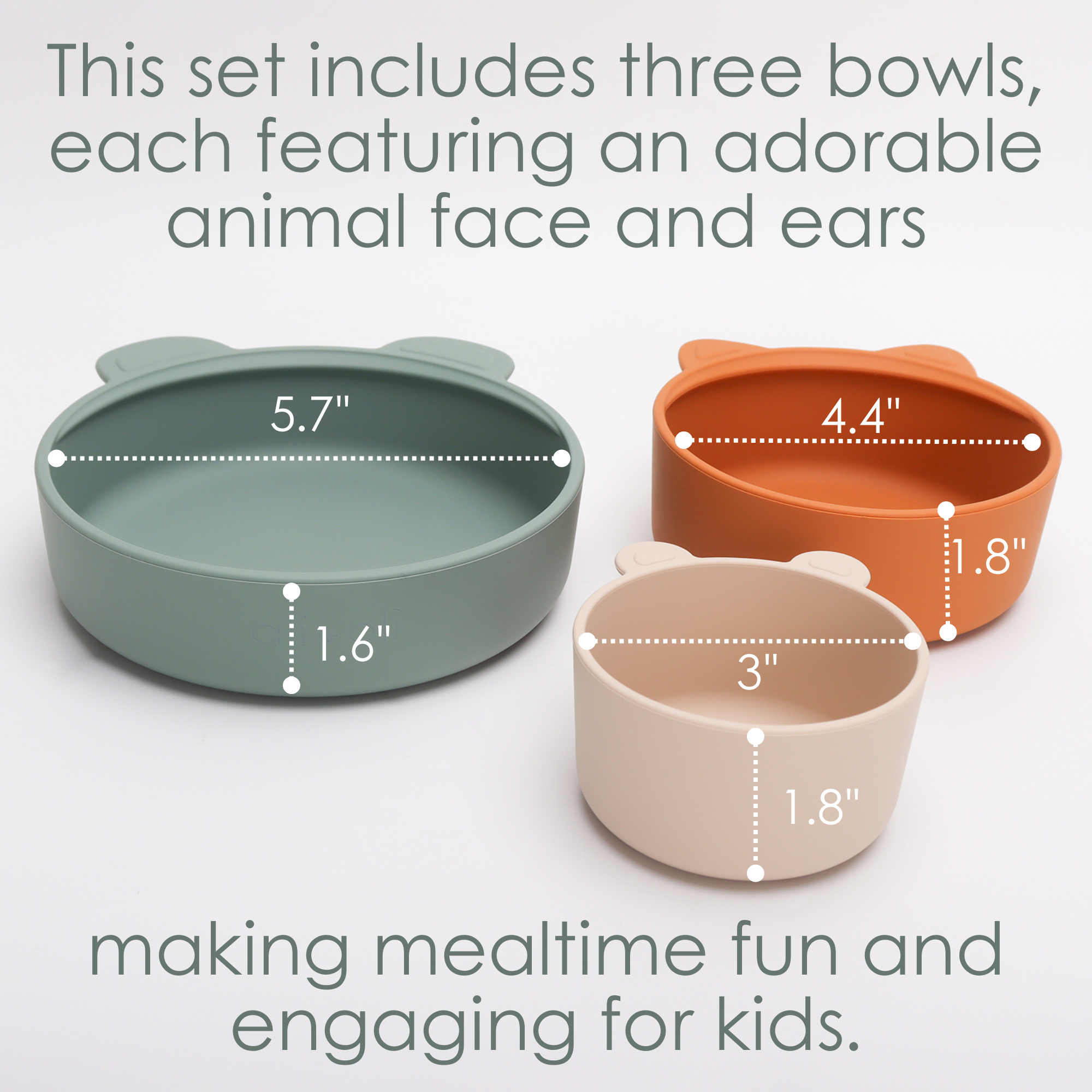 Ali+Oli - Stackable Snack Bowl Set