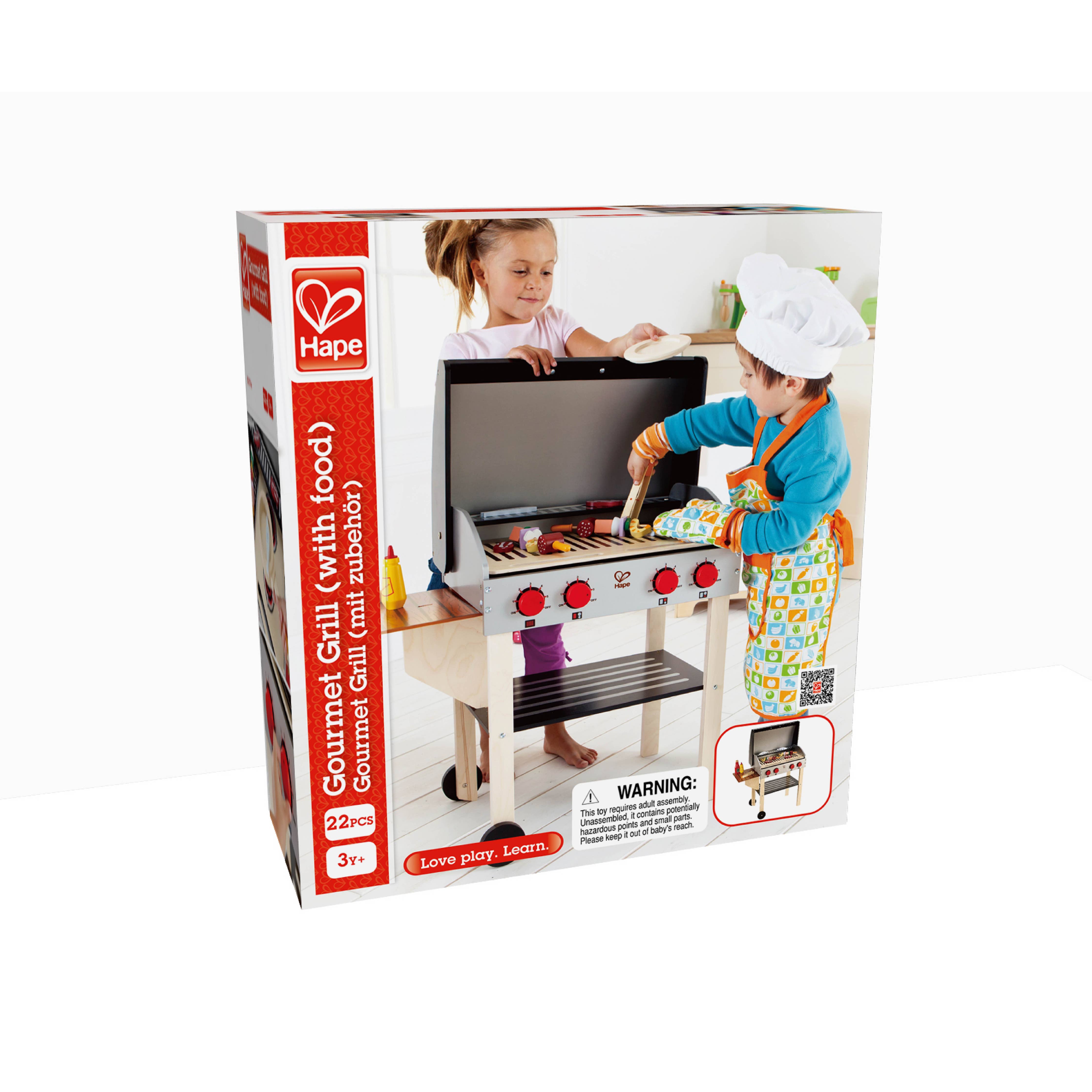 Hape Toys - Gourmet Grill With Food