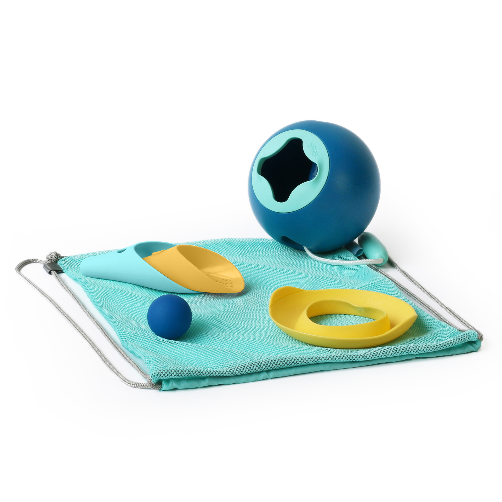 Quut Toys - Beach Set - Mini Ballo, Cuppi and Magic Sand Shape