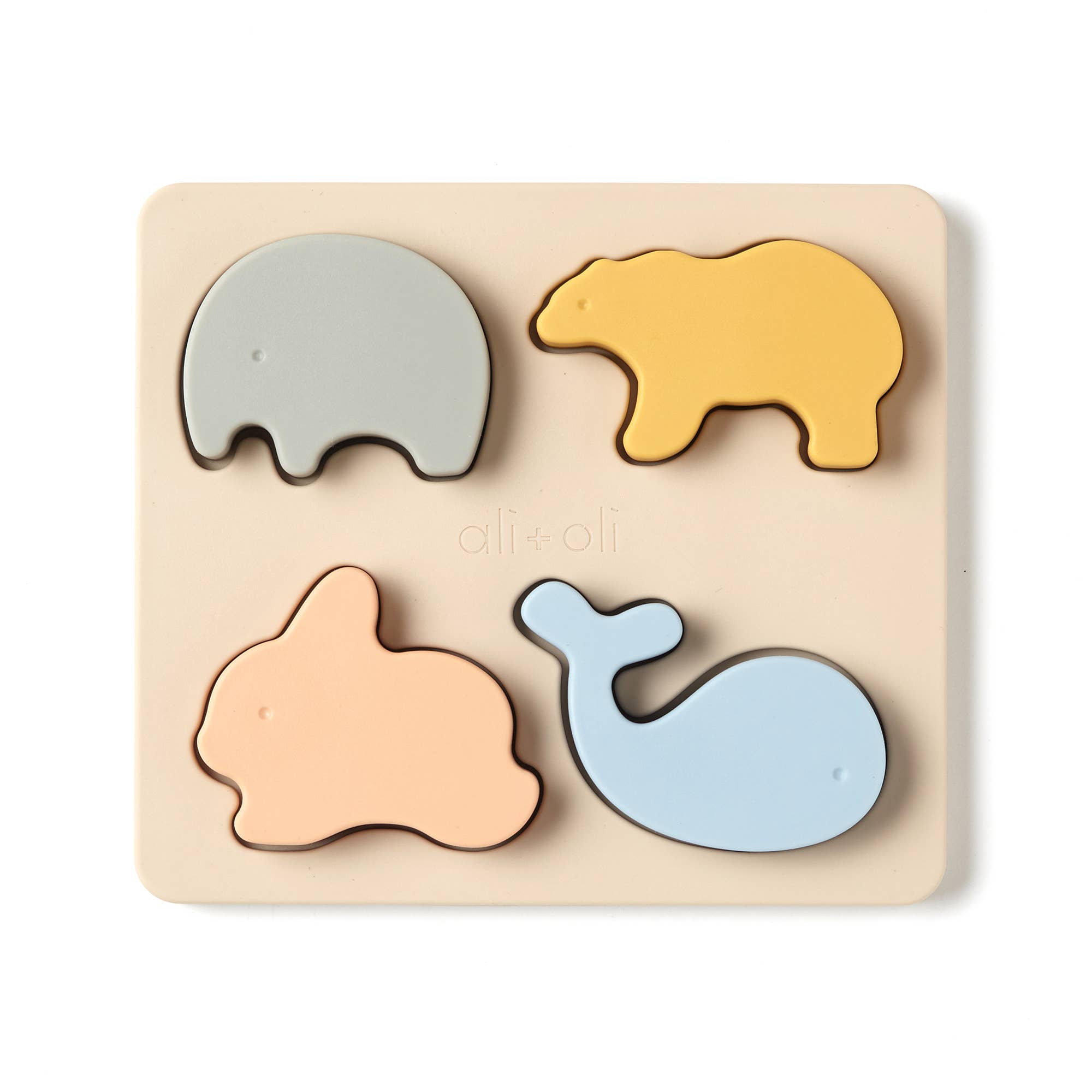 Ali+Oli - Baby Soft Silicone Mini-Animal Puzzle