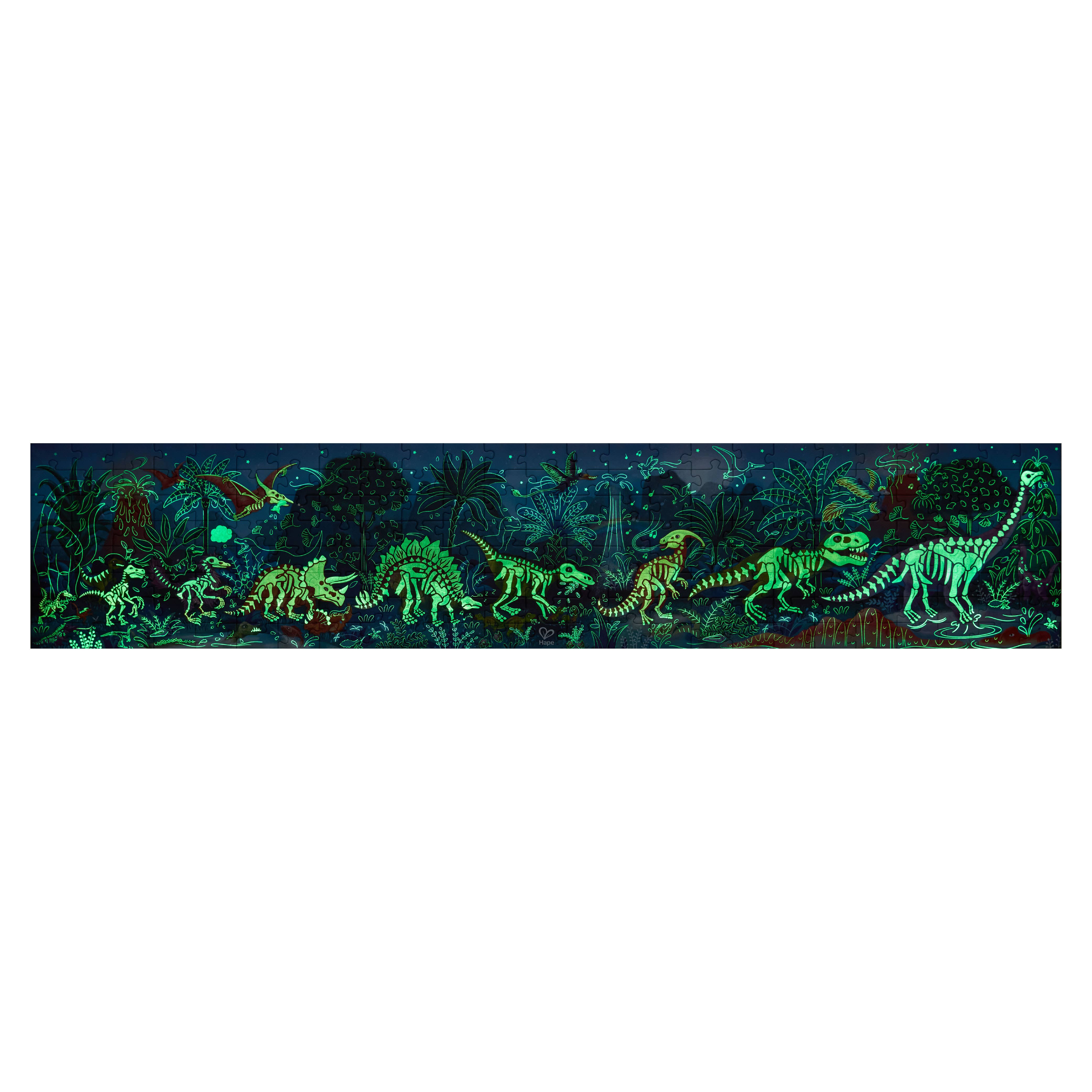 Hape Toys - Dinosaurs Puzzle - Glow in the Dark!