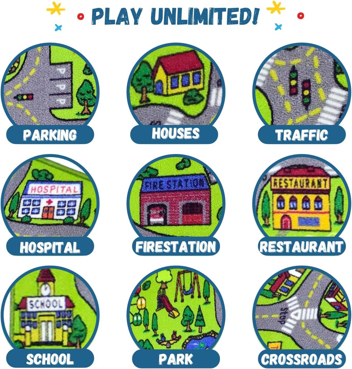 ToyVelt - ToyVelt / Playmat Road Carpet