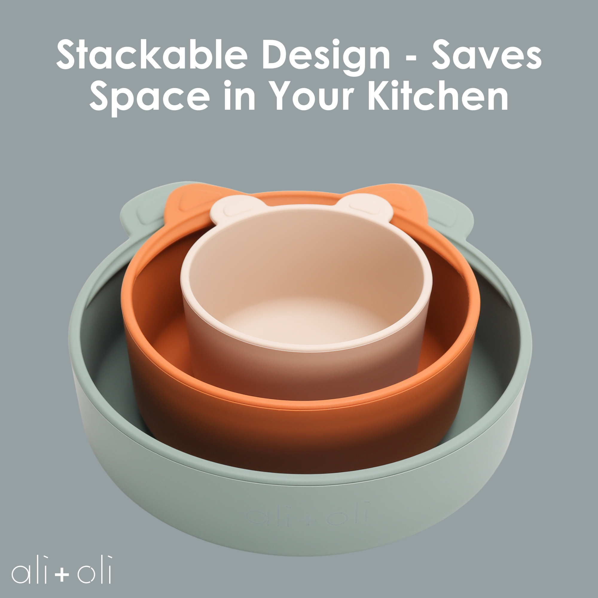 Ali+Oli - Stackable Snack Bowl Set
