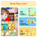 PicassoTiles - 100 Piece Magnetic Marble Run Construction Toy Set PTMG100