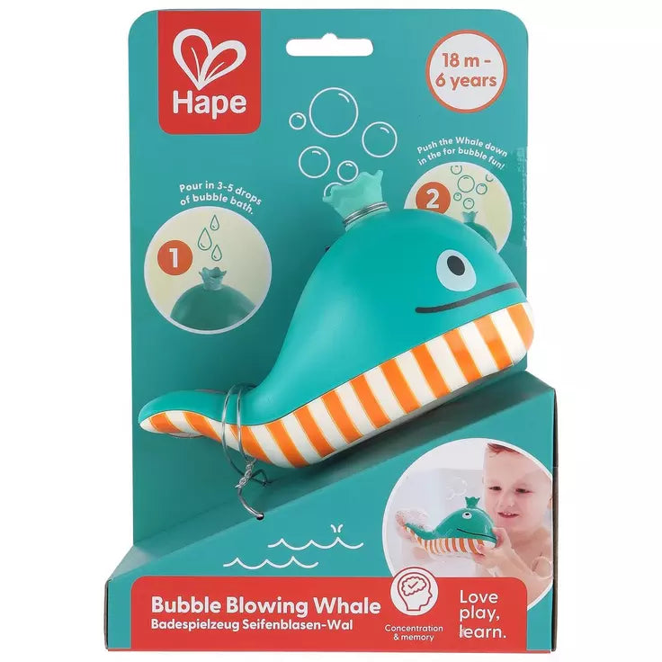 Hape - Bubble Blowing Whale Bath Toy