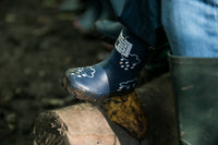 Grass & Air - Kids Navy Color-Revealing Rainboots