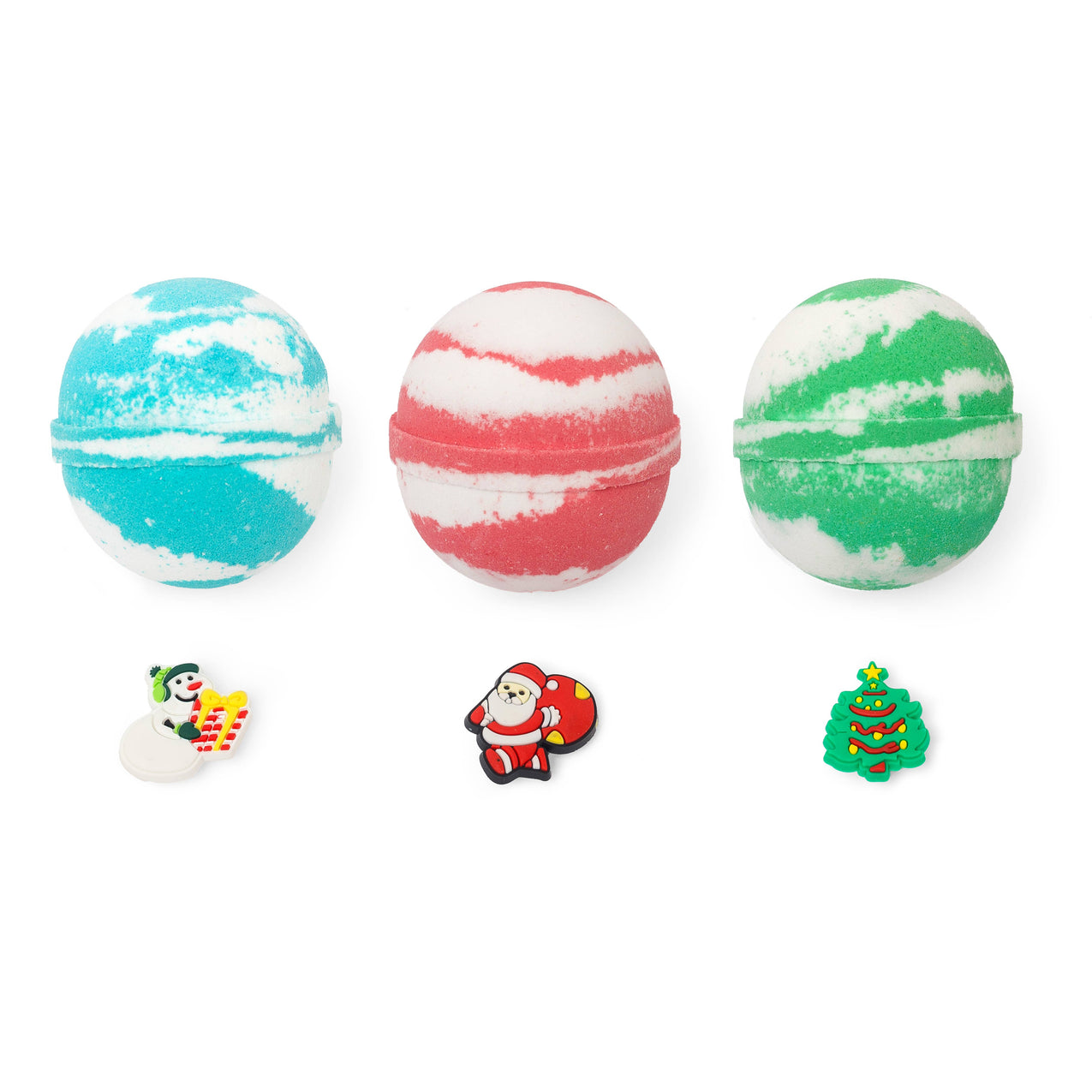 Purposeful Bliss - Fizzy Magic - Kids Bath Bombs with Surprise Christmas Charms – Jibbitz