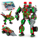 JitteryGit - Robot-Car-Animal 3 in 1 Toy Kit (235 Pc) Robotryx Grindburst