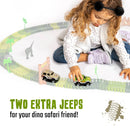 JitteryGit - 6 Piece Battery Power Toy Race Car Truck Jeep Collection Set