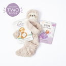 Slumberkins Inc. - Sloth's Routines Plush Snuggler Set - with 2 books!
