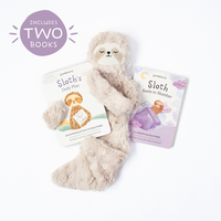 Slumberkins Inc. - Sloth's Routines Plush Snuggler Set - with 2 books!