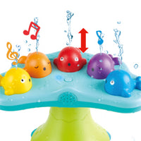 Hape Toys - Hape Musical Whale Fountain - Bath Toy for Babies 18+ Months