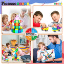 PicassoTiles - PicassoTiles 101pc Magnetic Tile Building Blocks