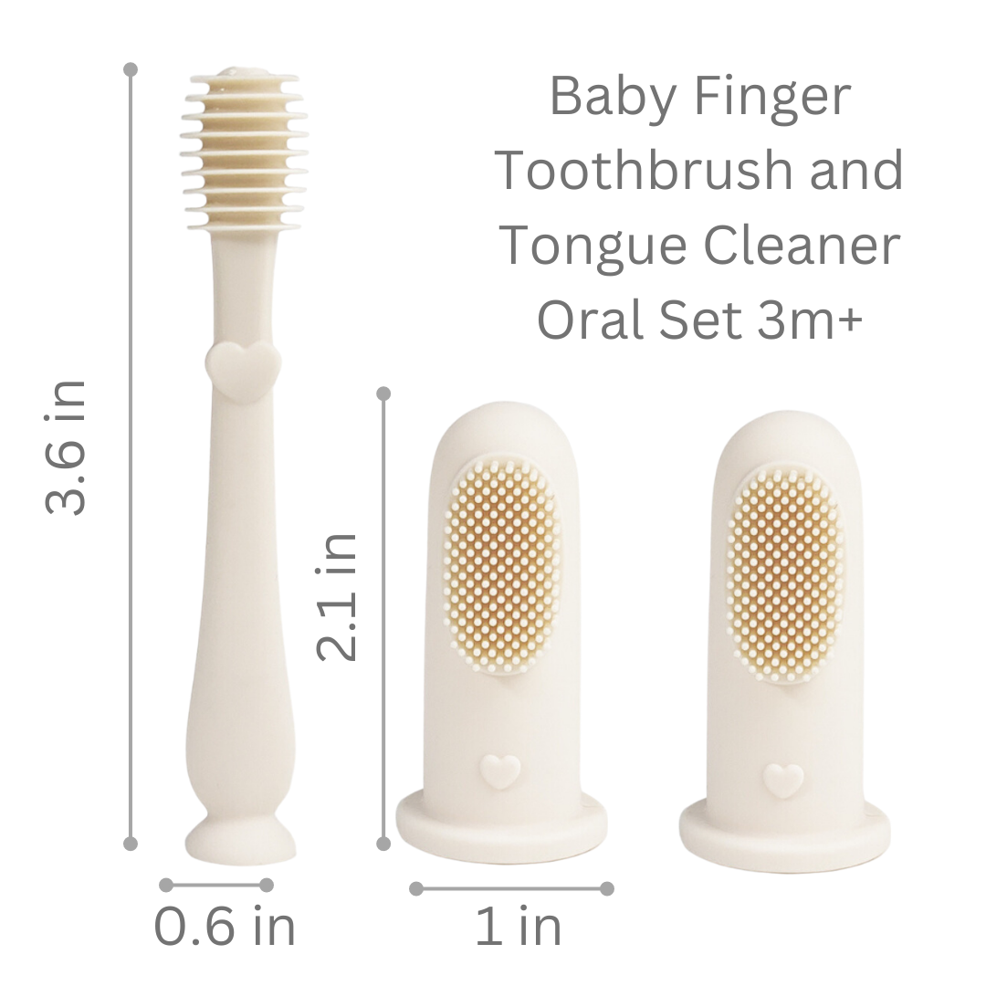 Ali+Oli - Baby Finger Toothbrush & Tongue Cleaner Oral Set