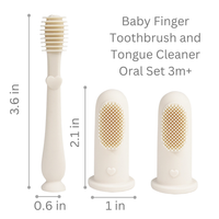 Ali+Oli - Baby Finger Toothbrush & Tongue Cleaner Oral Set