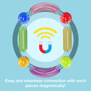 PicassoTiles - 100 Piece Magnetic Stick Stacking Construction