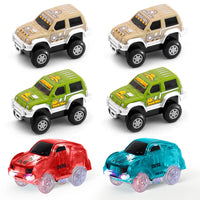 JitteryGit - 6 Piece Battery Power Toy Race Car Truck Jeep Collection Set