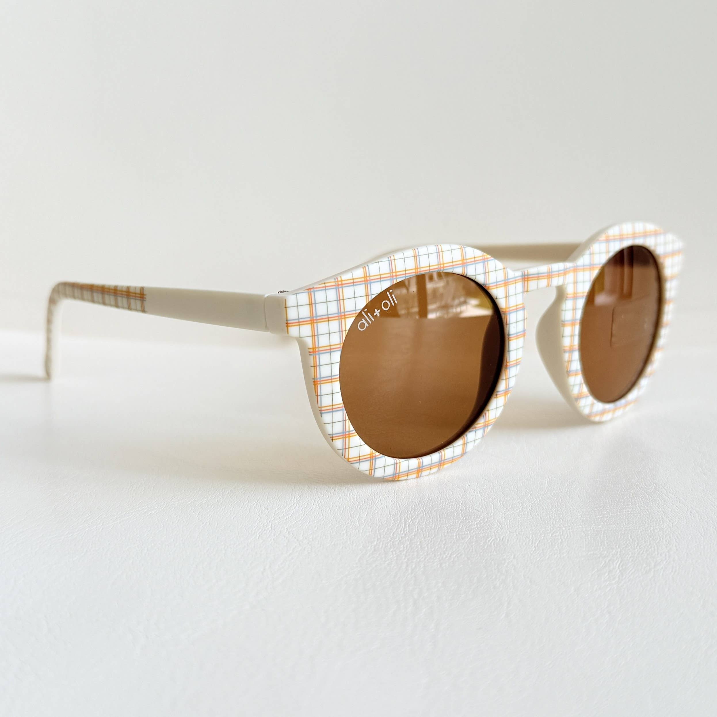 Ali+Oli - Kids Sunglasses Round (Plaid)