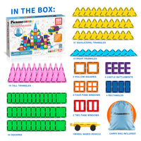 PicassoTiles - PicassoTiles 101pc Magnetic Tile Building Blocks