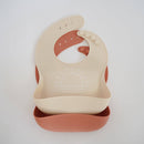 ava + oliver - Peach Sand Bib Set