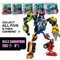 JitteryGit - Robot-Car-Animal 3 in 1 Toy Kit (235 Pc) Robotryx Grindburst