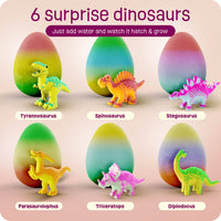Dan&Darci - Dinosaur Hatching Surprise Eggs for Kids - 6 Pack