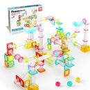 PicassoTiles - 100 Piece Magnetic Marble Run Construction Toy Set PTMG100