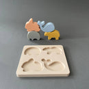 Ali+Oli - Baby Soft Silicone Mini-Animal Puzzle - Little Stars Toy Store & PlayhouseAli+Oli
