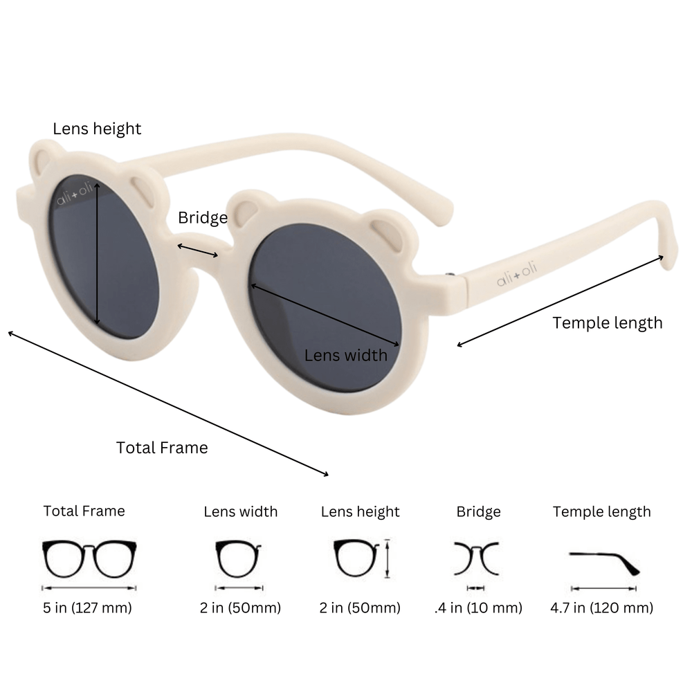 Ali+Oli - Kids Sunglasses Round (Bear Beige)