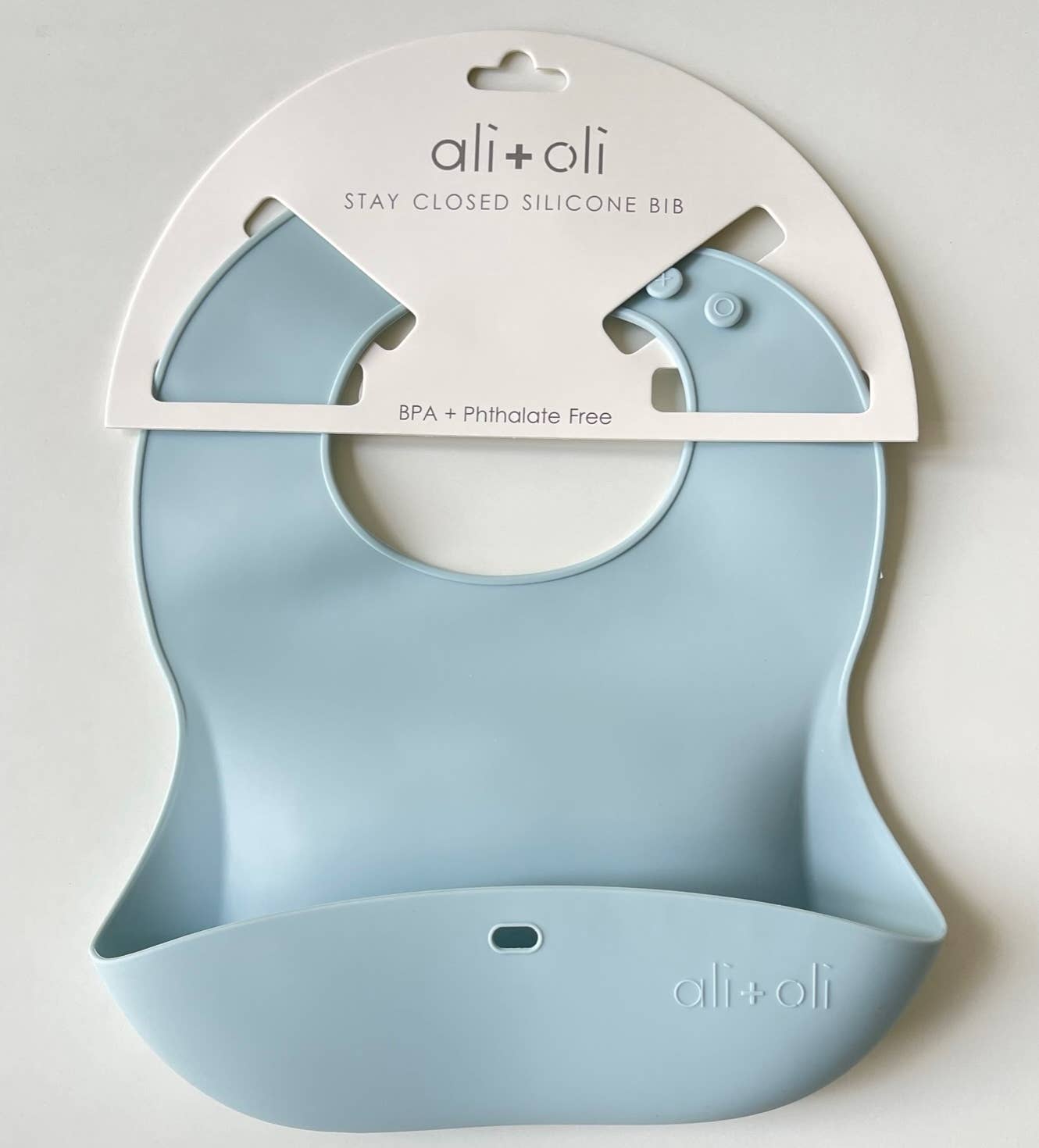 Ali+Oli - Silicone Baby Bib (Sky) - Little Stars Toy Store & PlayhouseAli+Oli